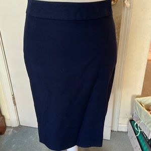 JCrew Navy Blue Suiting/Pencil Skirt